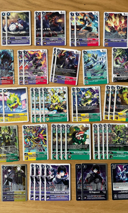 Digimon Card Game TCG Green Yelllow Red Purple Loogamon Kazuchimon Deck Core - Image 3