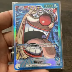 Buggy OP09-042 Leader Parallel One Piece Card Emperors in the New World English - Image 1