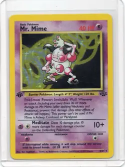 Pokemon Card - Mr. Mime - 6/64 - Jungle 1st Edition - 1999 - Image 1