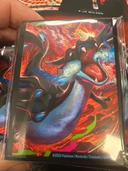 Lot of 5 Packs Charizard Card 65 Sleeves Pokemon Phantasmal Flames UPC New - Image 2