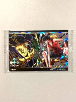 Luffy vs Lucci - S No.6-SEC1 - One Piece Itajaga Wafer Card Japanese - Image 1