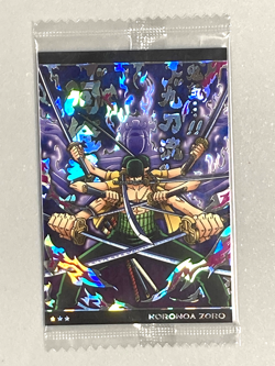 Roronoa Zoro - SR No.6-18 - One Piece Itajaga Wafer Sealed Card Japanese - Image 1