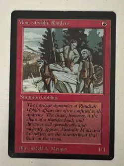 Magic the Gathering MTG Beta Mons's Goblin Raiders LP (Beta Bob) - Image 1