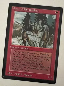 Magic the Gathering MTG Beta Mons's Goblin Raiders NM (Beta Bob) - Image 1