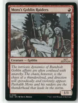 Mons's Goblin Raiders C 30th Anniversary Edition 160 LP-NM - Image 1