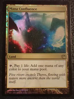 FOIL Mana Confluence - Magic mtg Journey into Nyx JOU LP - Image 1