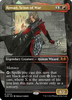 Rowan, Scion of War (Borderless) 300 NM Normal Wilds of Eldraine MTG EN - Image 1