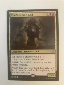 The Scorpion God Hour of Devastation Black Red Mythic Rare - Image 1