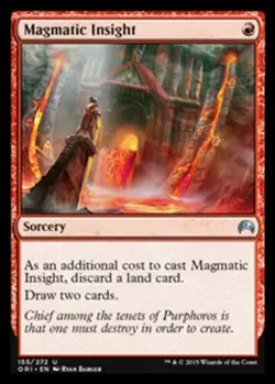 1 x Magmatic Insight - Foil - Magic Origins - Light Play - MTG - Image 1