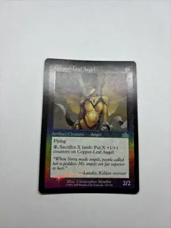 MTG Copper- Leaf Angel- Prophecy- Rare- MP- FOIL - Image 2