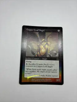 MTG Copper- Leaf Angel- Prophecy- Rare- MP- FOIL - Image 3