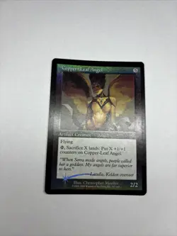 MTG Copper- Leaf Angel- Prophecy- Rare- MP- FOIL - Image 4