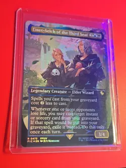 Emet-Selch of the Third Seat (Borderless) (Chocobo Track Foil) Commander: Final - Image 1