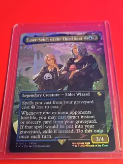 Emet-Selch of the Third Seat (Borderless) (Chocobo Track Foil) Commander: Final - Image 2