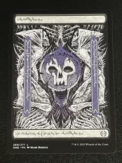 MTG Phyrexia: All Will Be One Swamp Full Art Phyrexian 269/271 NM - Image 1