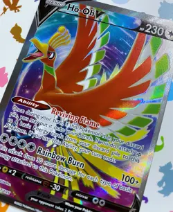 Ho-Oh V 187/195 Silver Tempest NM Pokemon Card Ultra Rare - Image 2