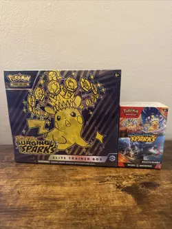 Pokemon TCG Surging Sparks ETB & Booster Bundle - Factory Sealed - Image 1