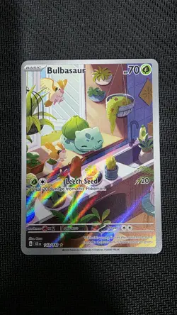 Pokemon Bulbasaur 143/142 Stellar Crown Illustration Rare - Image 1
