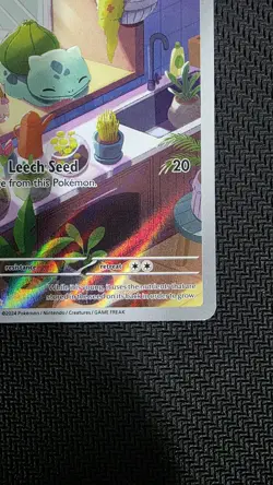 Pokemon Bulbasaur 143/142 Stellar Crown Illustration Rare - Image 4