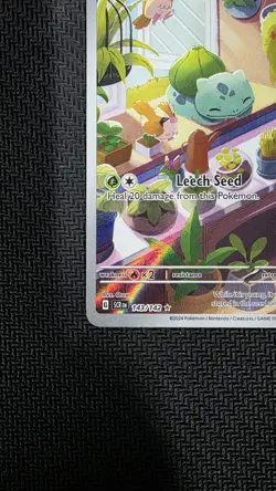 Pokemon Bulbasaur 143/142 Stellar Crown Illustration Rare - Image 5
