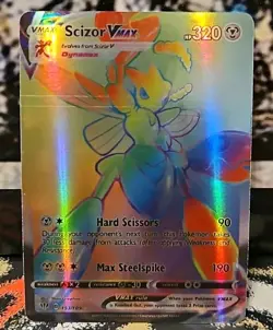 Pokemon TCG Scizor VMAX Darkness Ablaze 193/189 Holo Secret Rare - Image 1