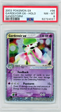 2003 Pokemon EX Sandstorm Garevoir ex 96/100 Holo PSA 8 - Image 1