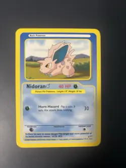 2004 Pokemon TCG Funskool Nidoran RARE FIND INDIA POKEMON TCG - Image 1