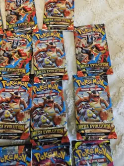 Pokemon Mega Evolution Base ME01 Factory Sealed 15 Booster Pack lot - Image 3