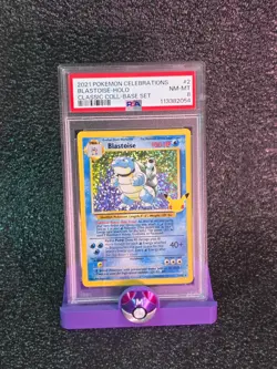 2021 POKEMON CELEBRATIONS CLASSIC COLL #2 BLASTOISE-HOLO PSA 8 - Image 1