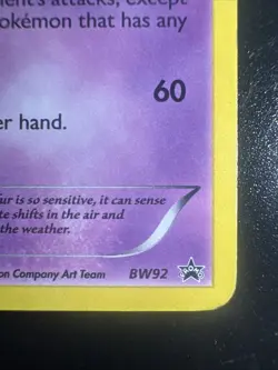 Pokemon TCG Espeon BW92 Holo Promo Black White MP + - Image 3