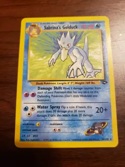 Sabrina's Golduck Rare Unlimited Gym Challenge 030/132 Pokemon TCG - Image 1