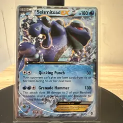 Pokemon 2015 World Championships XY Furious Fists Seismitoad EX 20/111 NM - Image 1