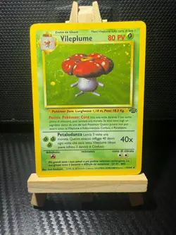 Pokemon TCG Vileplume 15/62 Base Set (italian) Holo Rare with Holo Swirl LP - Image 1