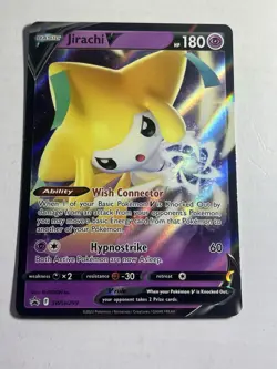 Jirachi V SWSH299 Black Star Promo Full Art Pokemon TCG Crown Zenith NM Holo - Image 2