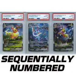 PSA 10 2024 SWSH Flareon Vaporeon Jolteon VMAX Chinese Pokemon SEQUENTIAL - Image 1
