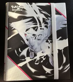 POKEMON OFFICIAL WHITE FLARE BINDER Collection *BINDER ONLY* - Image 1