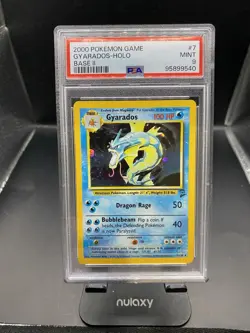TCG Pokemon 2000 Gyarados Base Set 2 PSA 9 - Image 1