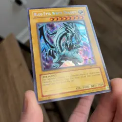 Yu-Gi-Oh! Blue-Eyes White Dragon (BPT-009) Secret Rare Tin Promo 2003 Crease/DMG - Image 4