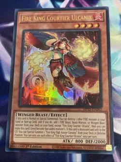 Yu-Gi-Oh! TCG Fire King Courtier Ulcanix MP25-EN262 Ultra Rare Yugioh NM/M - Image 1