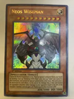 Neos Wiseman LCGX-EN040 Ultra Rare 1st Edition Yugioh - Image 1