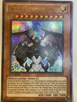 Neos Wiseman LCGX-EN040 Ultra Rare 1st Edition Yugioh - Image 2