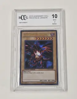 Yu-Gi-Oh! 2010 Legendary Collection - Red-Eyes B. Dragon - BCCG 10 Mint - Image 1