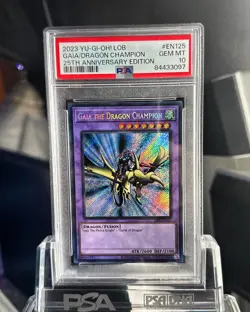 Yu-Gi-Oh! TCG PSA 10 Gaia the Dragon Champion - Image 1