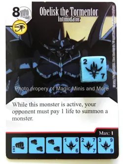 Yu-Gi-Oh! ~ OBELISK THE TORMENTOR Intimidator #107 super rare Yugioh Dice Master - Image 1