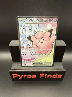 Pokemon TCG Lillie's Clefairy EX Holo Ultra Rare Card 173/159 Journey Together - Image 1