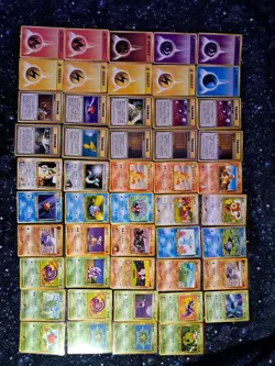 Vintage Pokemon Old Back (pocket monsters) card lot of 161 cards - Image 1