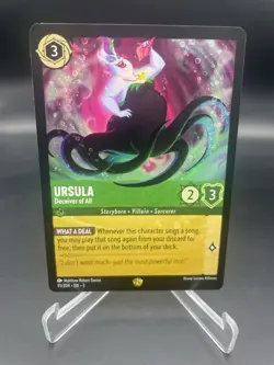 Ursula Deceiver of All 91/204 - Disney Lorcana Into the Inklands Card NM - Image 1