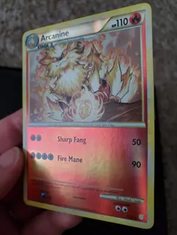 Arcanine 1/123 Reverse Holo Pokemon TCG HeartGold SoulSilver Card LP-NM - Image 5
