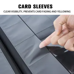 Premium 1000+ Pockets Card Binder,16 Pockets Trading Card Binder Ringless Sid... - Image 4