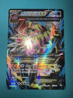 Pokemon Primal Groudon EX Full Art XY Primal Clash 151/160 LP Card - Image 1